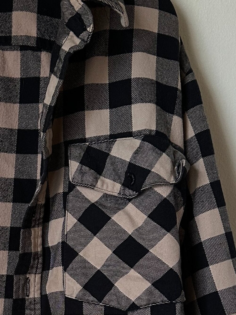Vermont Flannel Company Check Flannel Gray Black Men's Size XL Made in USA